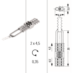 Traction and compression screw