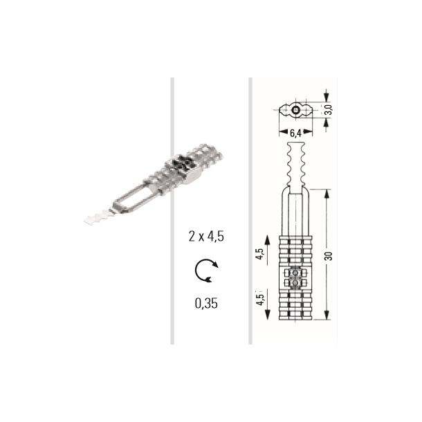 Traction and compression screw