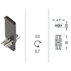 Micro expansion screw double guided
