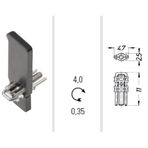 Skeleton type micro sector screw