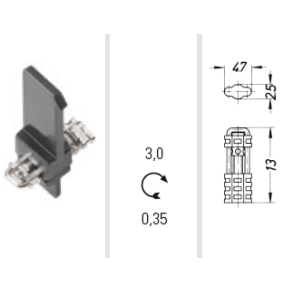 Traction screw for mesial and distal mov
