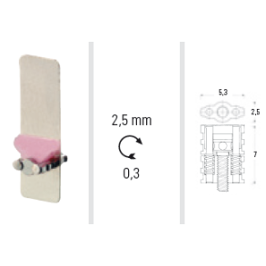Memory protrusion screw 2,5 mm