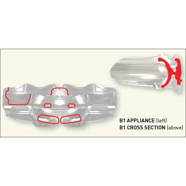 B1 MYOBRACE FOR BRACES MEDIUM CLEAR