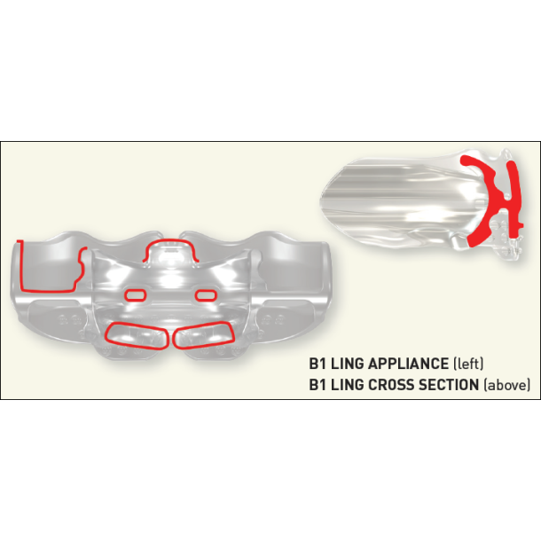 B1 LING MYOBRACE FOR BRACES MEDIUM CLEAR