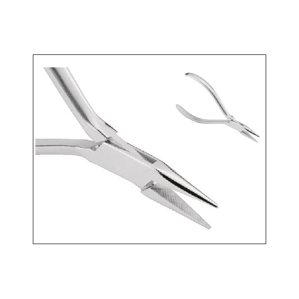 Flat plier both sides grooved &Oslash; 0,7 mm