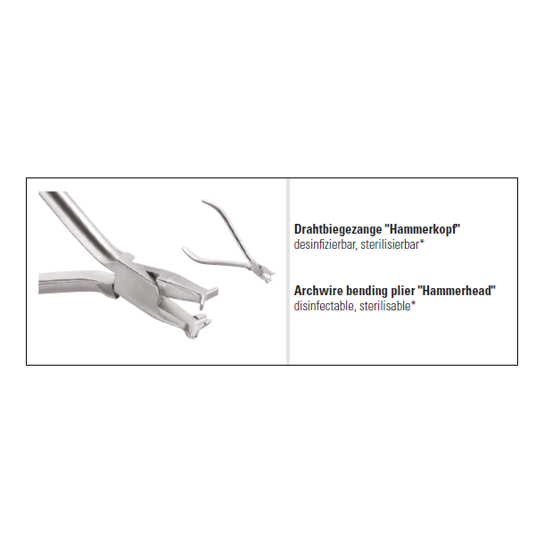 Arch bending plier Hammerhead