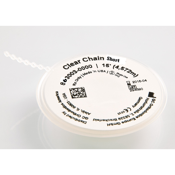 GC ORTHO CHAIN - Clear and Grey - 2m spools