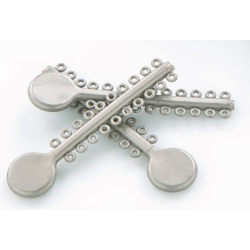 GC Ligatures LongTies silver and clear 50/PK