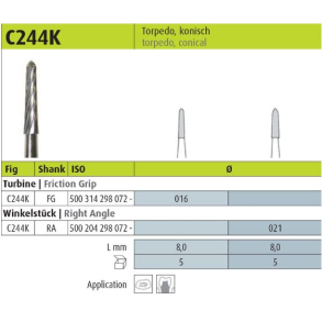 CARBIDE INSTRUMENT RA 021