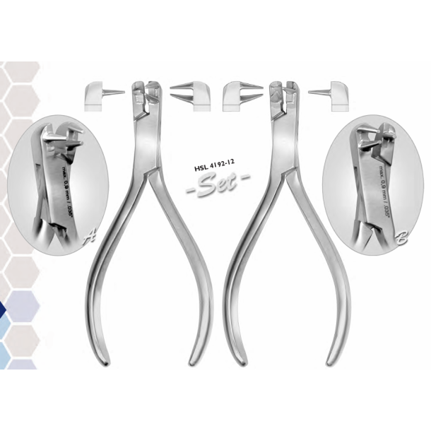 90* angled Wire and clasp bending pliers SET