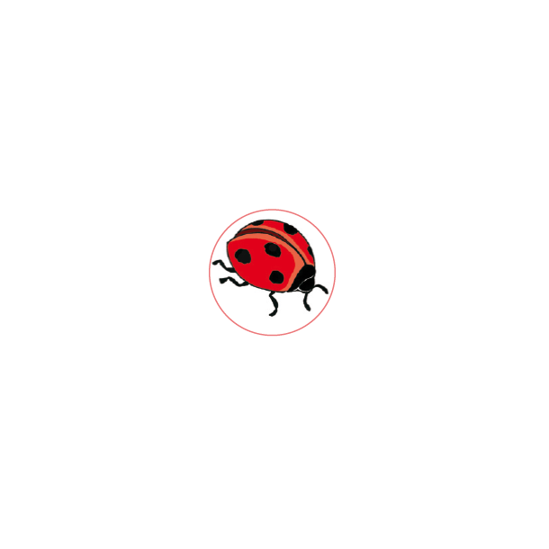 MOTIF FOR PLATES "LADYBUG"