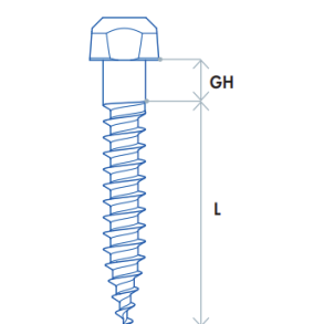 TADS INTEGRAL FOR EXPAND. �2, GH 2,5, LENGTH 8 -10mm