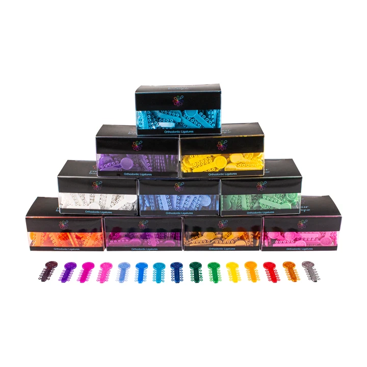 DB Colour Boutique Ligatures in 20 colour 100/PK - Ligatur - Ortodonti ...