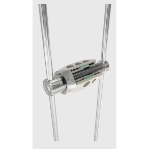 Powerscrew 10, with welded holding arms, flat spanne